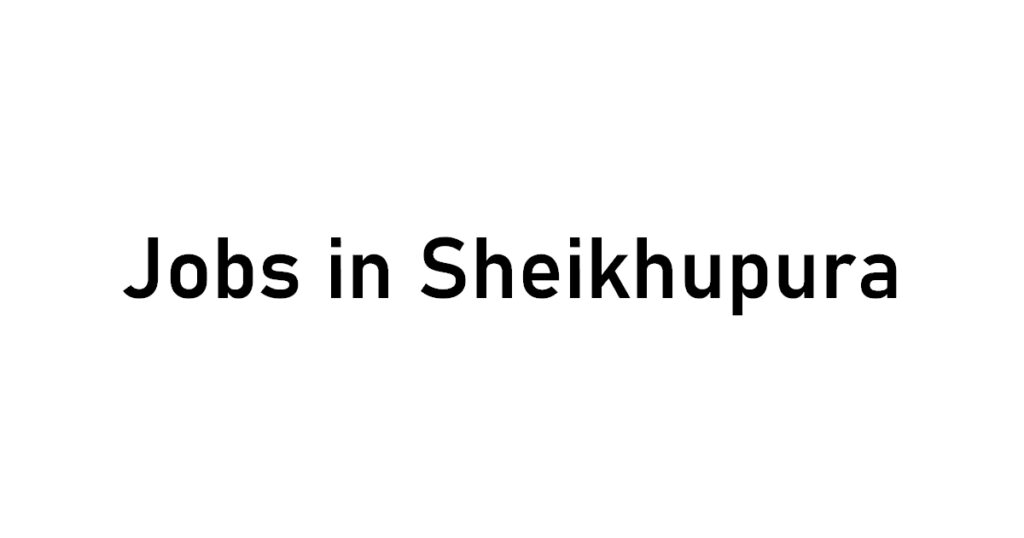 jobs_in_sheikhupura